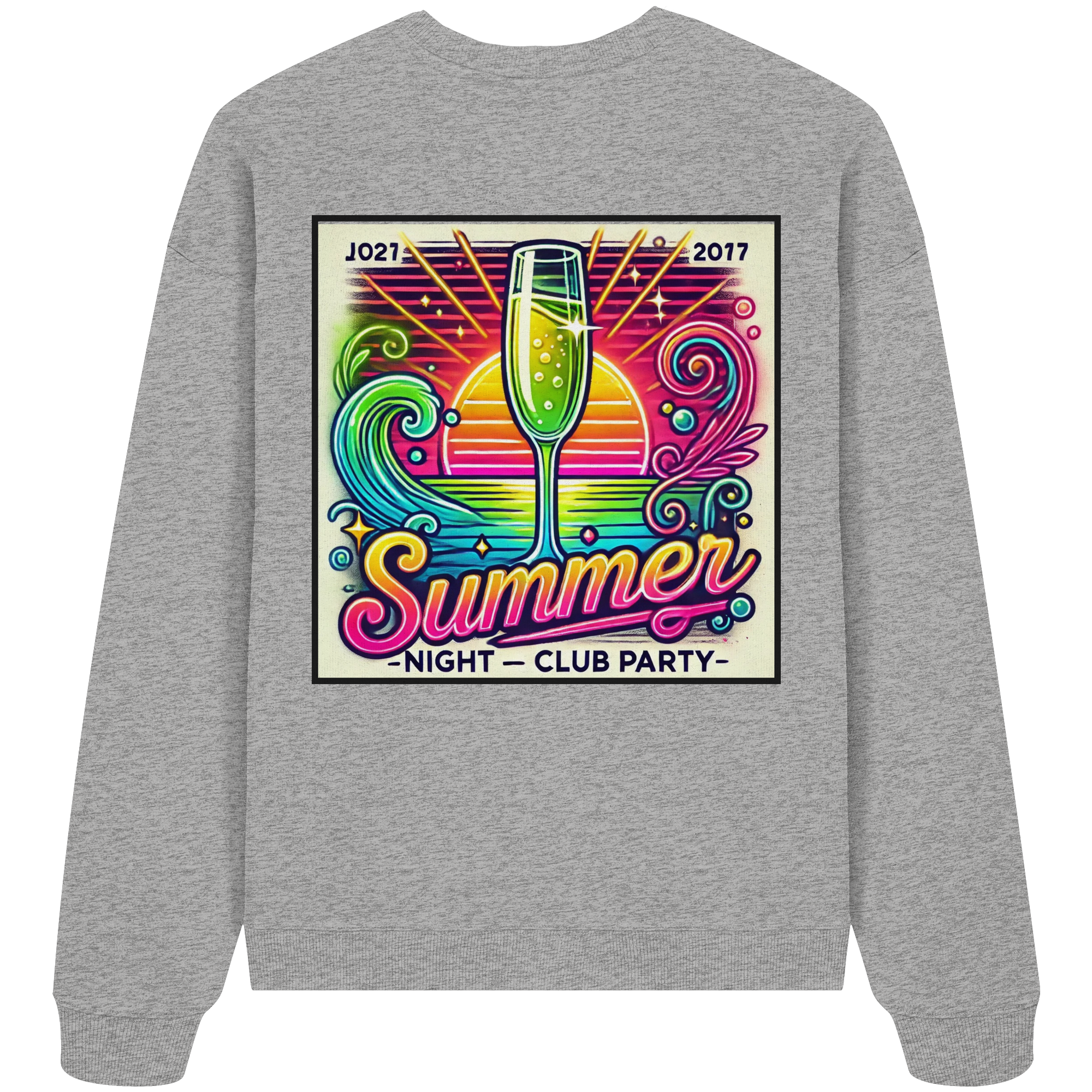 Summer Party Vibes - Organic Oversize Sweatshirt