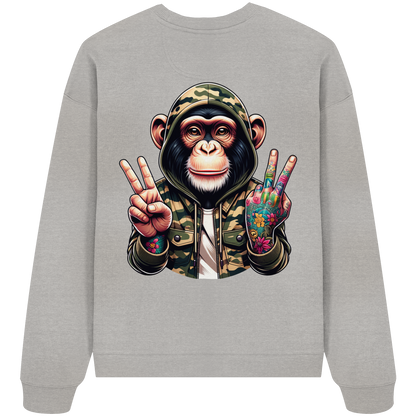 Jungle Ink Monkey - Organic Oversized Sweatshirt
