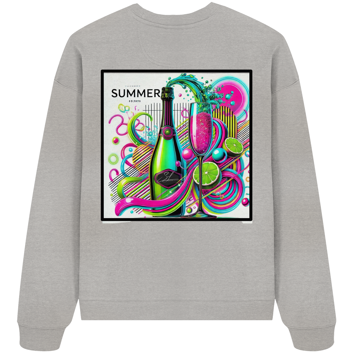 Neon Fresh - Organic Oversized Sweatshirt