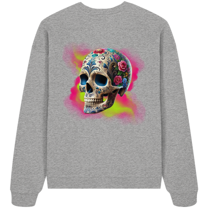 Floral Skull - Organic Oversize Sweatshirt