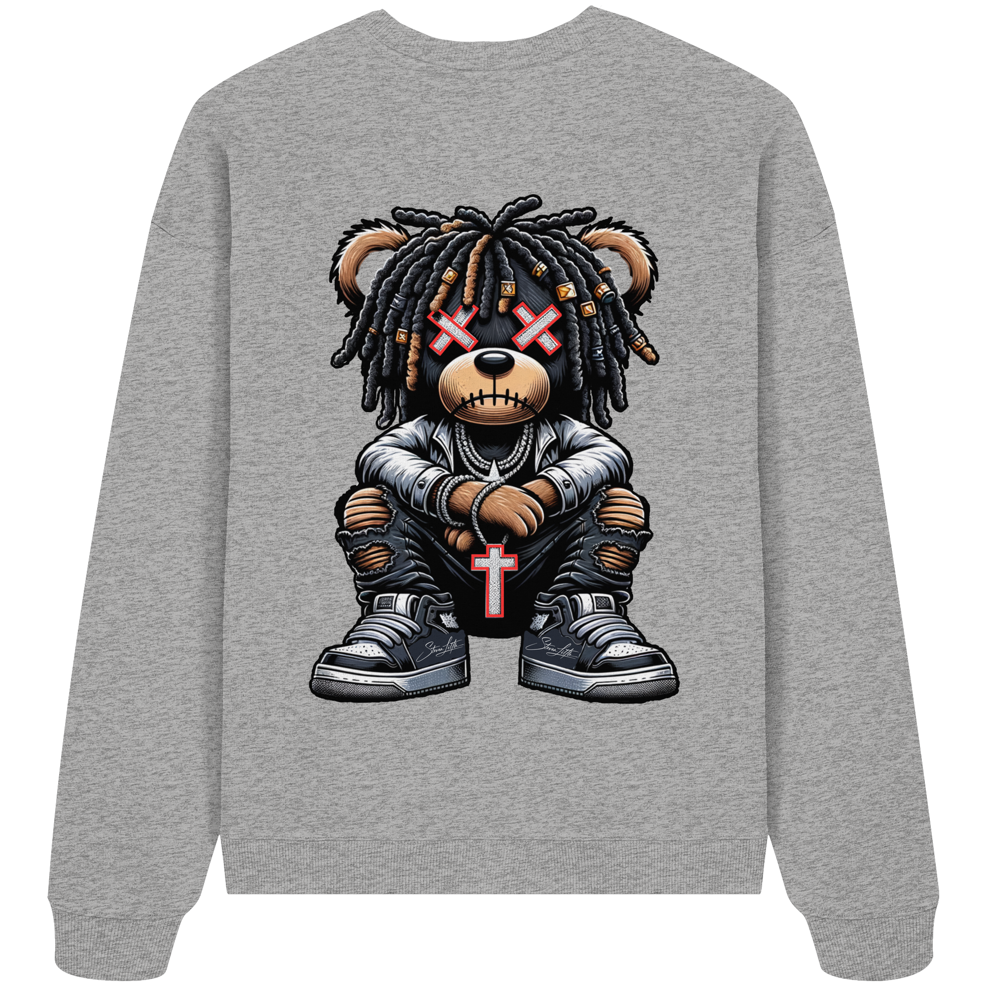 Bad Ass Teddy - Organic Oversize Sweatshirt