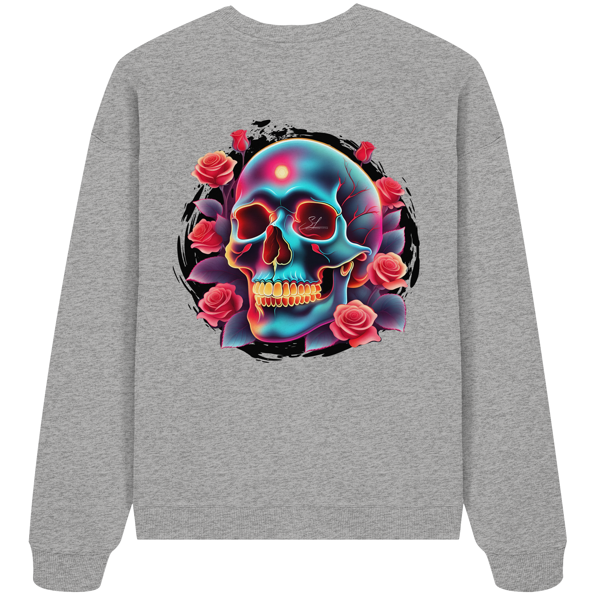 Sweat-shirt oversize bio Glow Skull