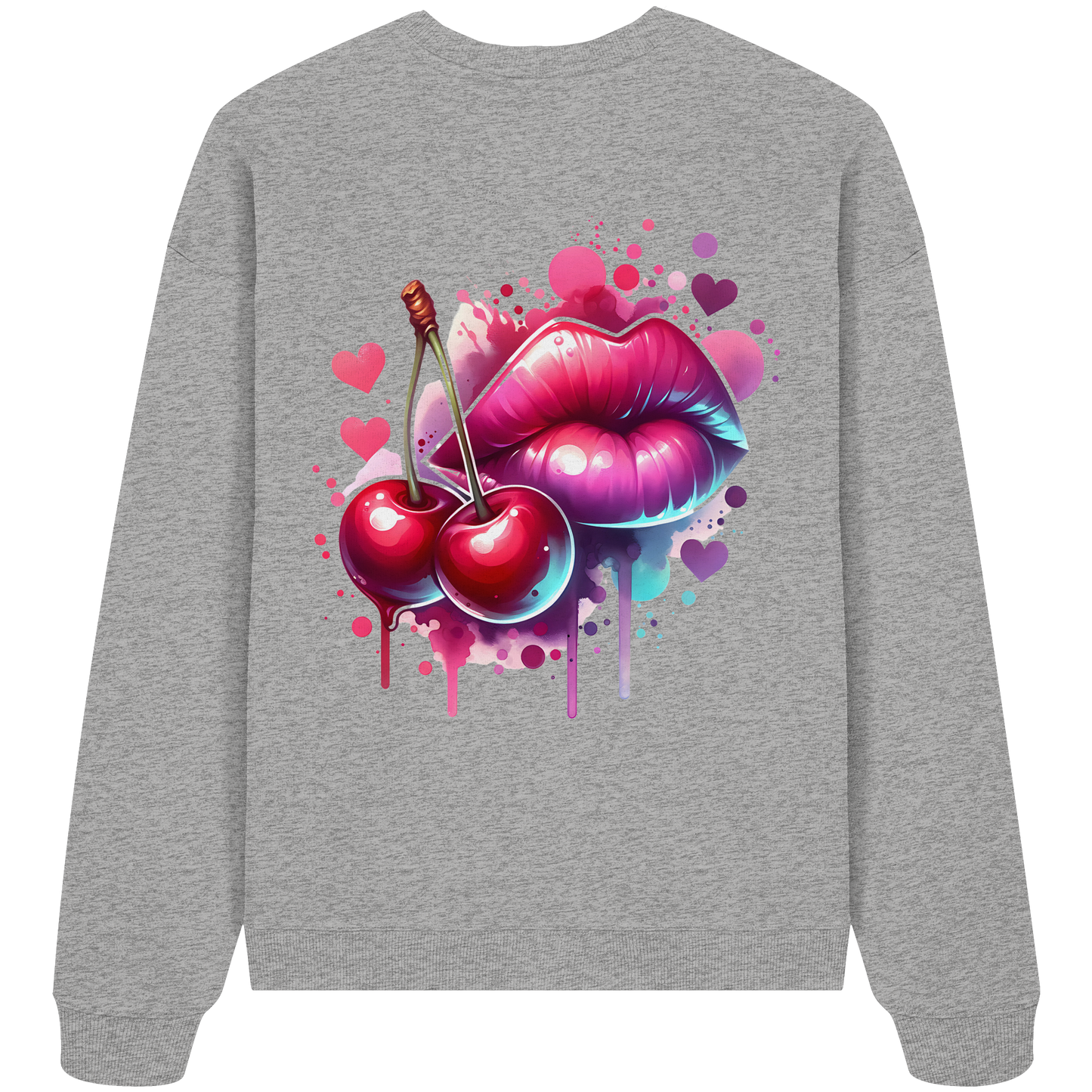 Cherry Kisses - Organic Oversize Sweatshirt