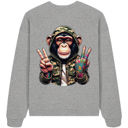 Jungle Ink Monkey - Organic Oversize Sweatshirt