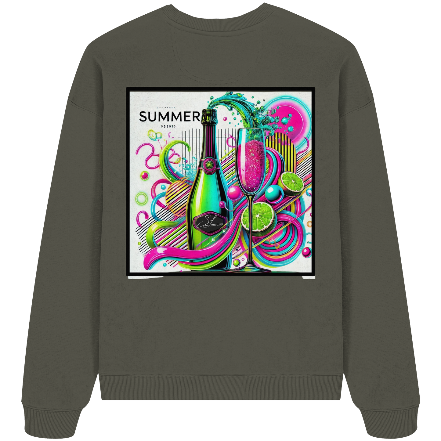 Neon Fresh - Organic Oversized Sweatshirt