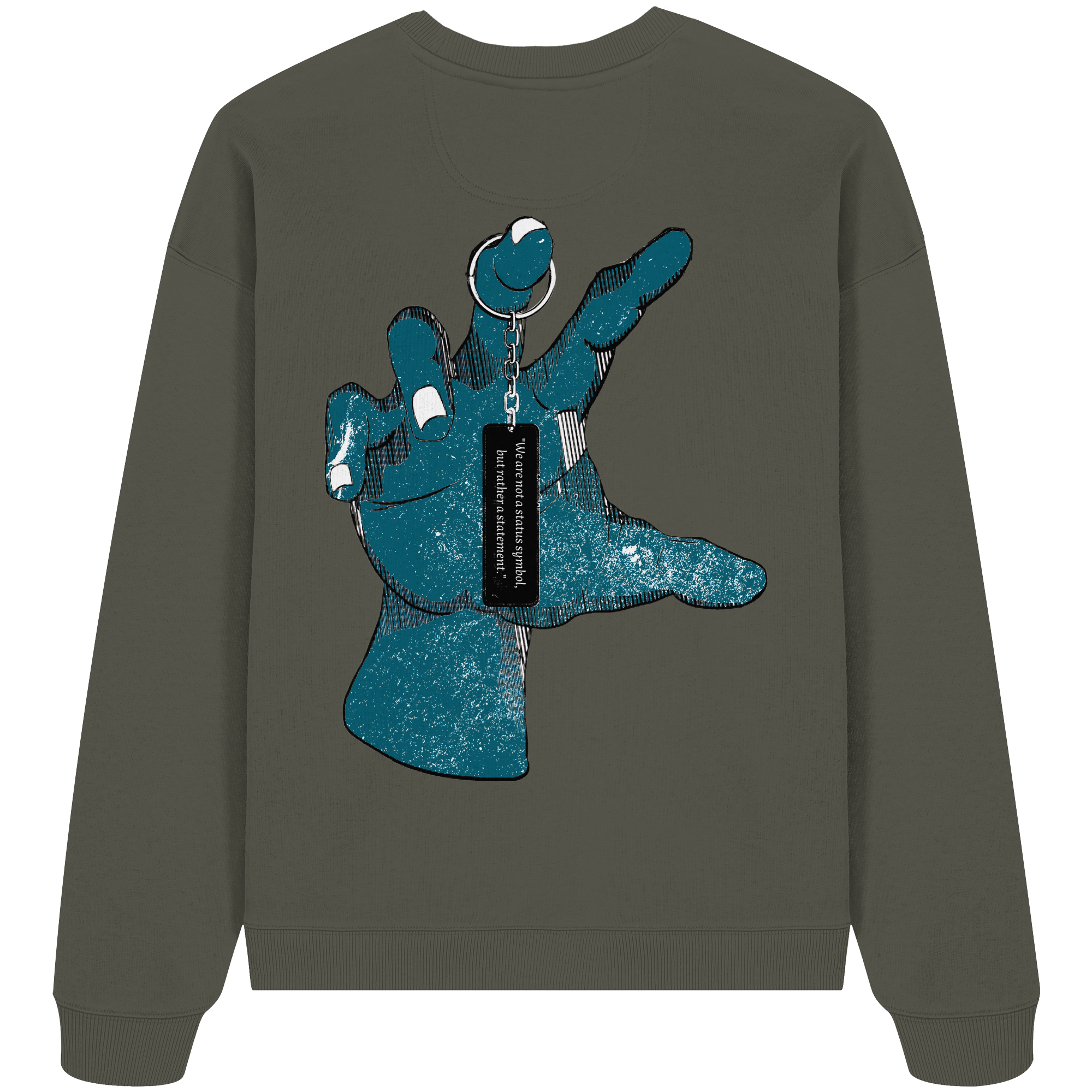 Statement Hand - Sweat-shirt oversize bio