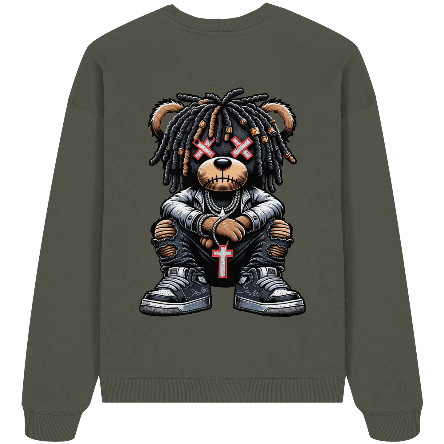 Badass Teddy - Organic Oversized Sweatshirt