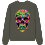 Psychedelic Skull - Organic Oversize Sweatshirt