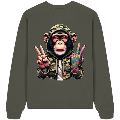 Jungle Ink Monkey - Organic Oversized Sweatshirt