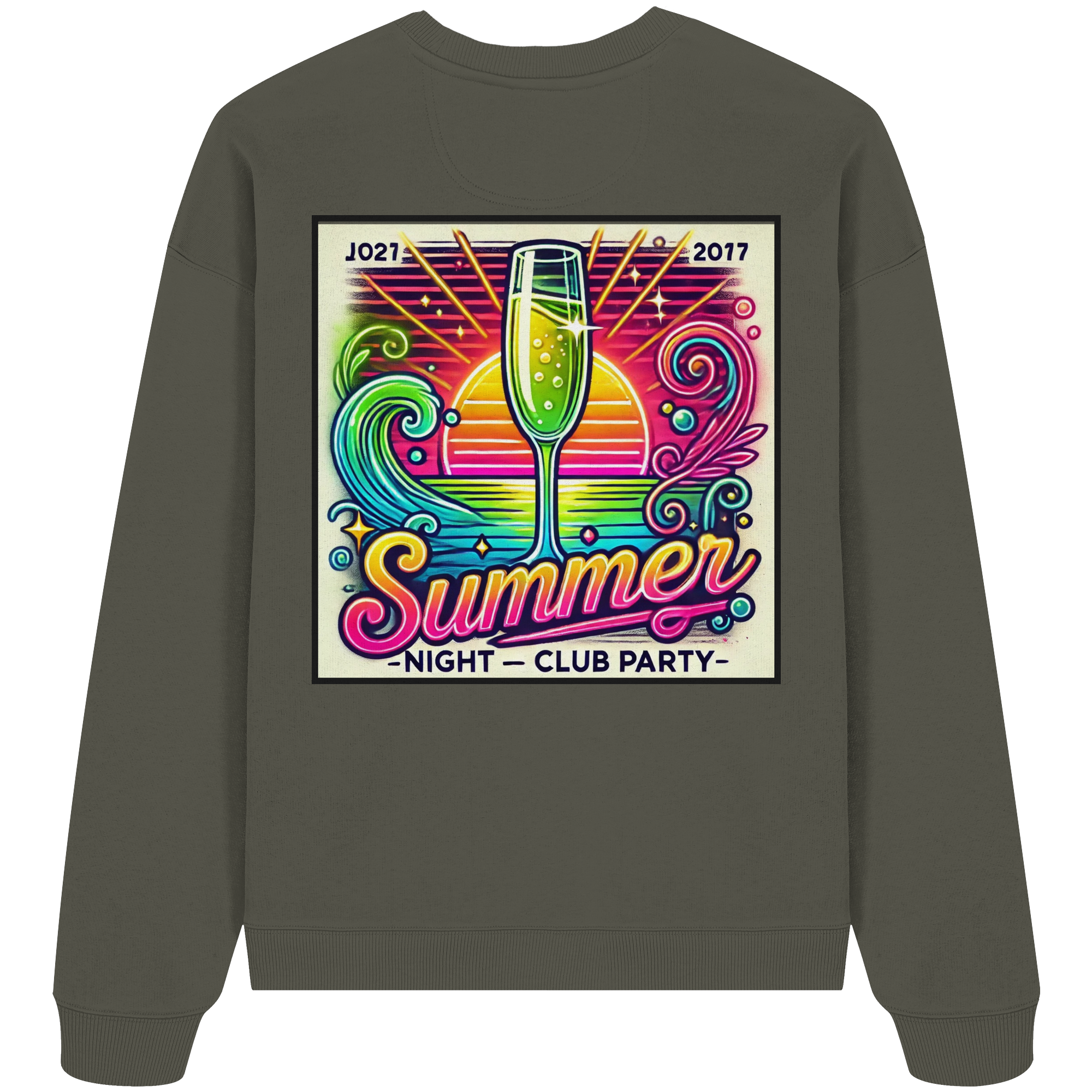 Summer Party Vibes - Organic Oversize Sweatshirt