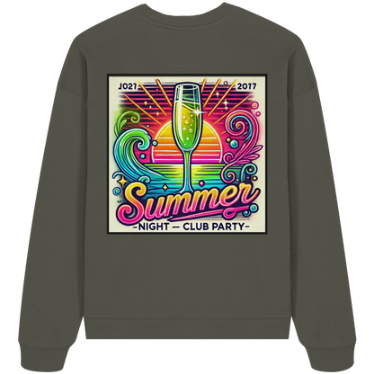 Summer Party Vibes - Organic Oversize Sweatshirt