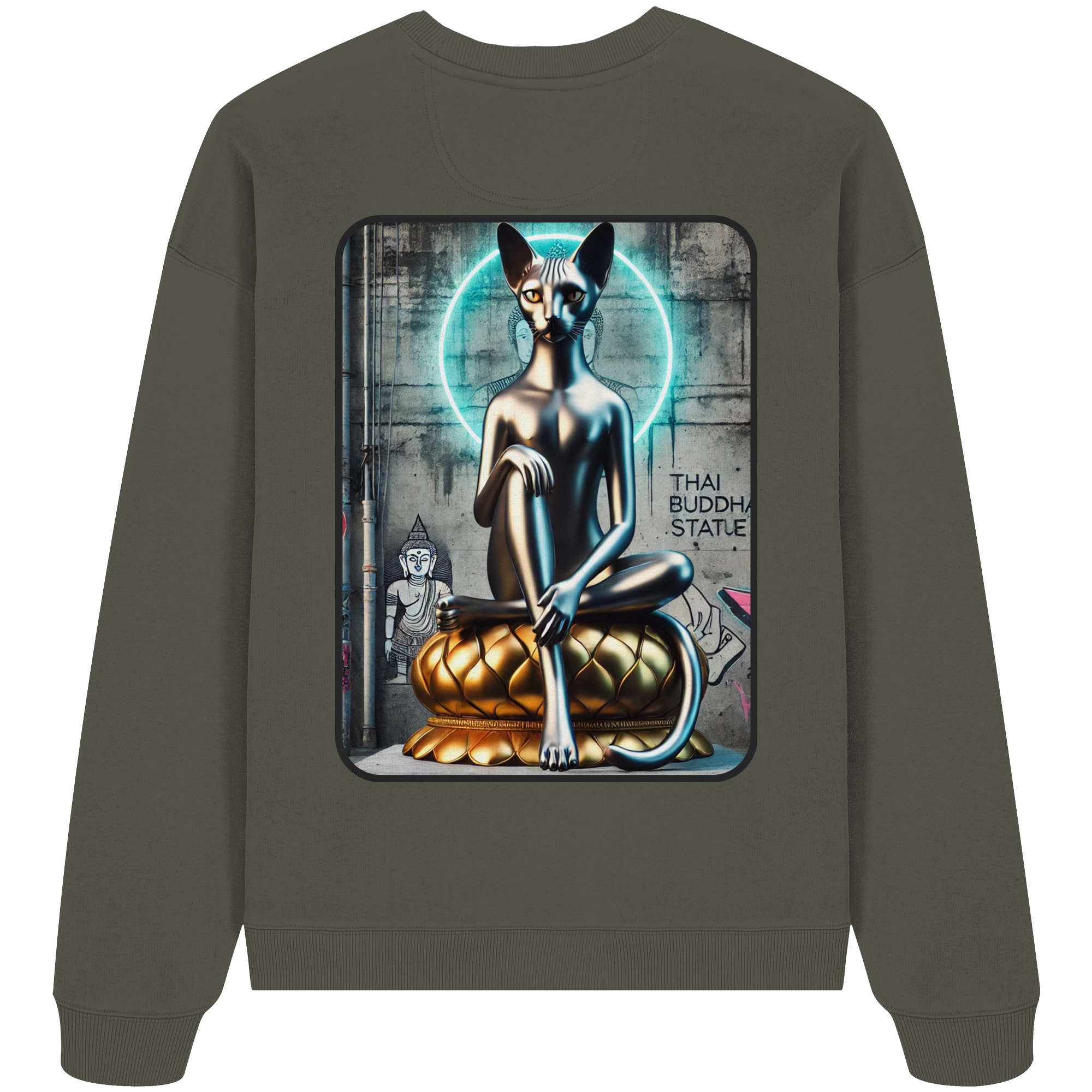 Mystic Cat - Organic Oversize Sweatshirt
