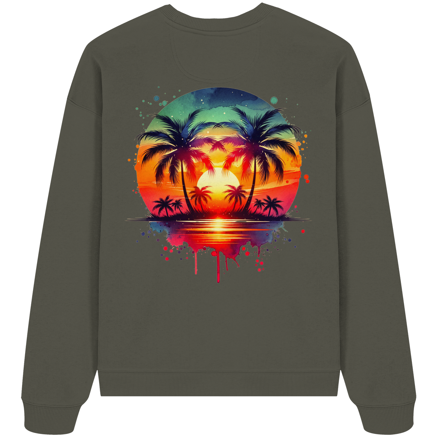 Tropical Sunset - Organic Oversize Sweatshirt