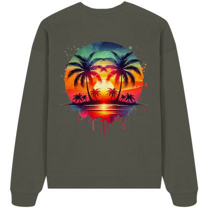 Tropical Sunset - Organic Oversize Sweatshirt