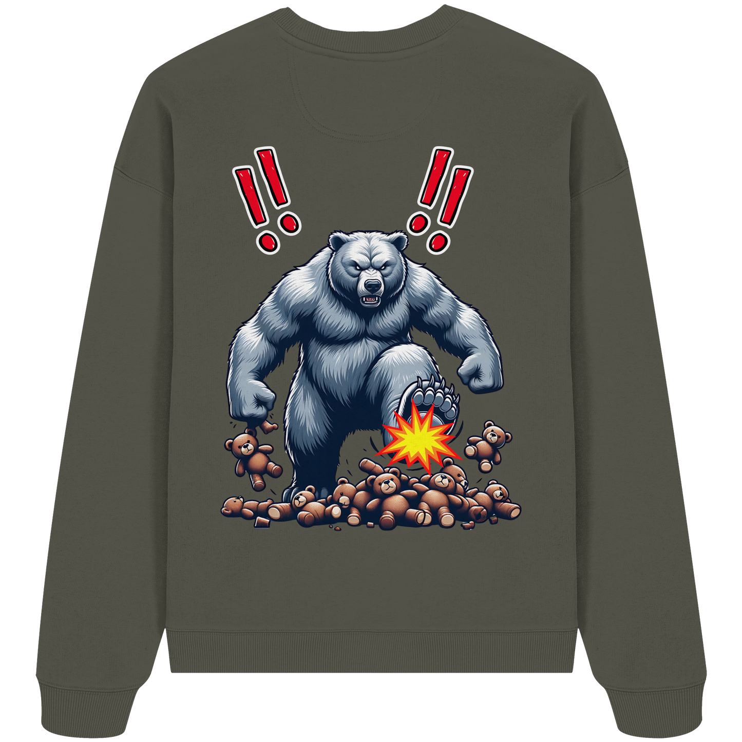 Teddy Terror - Organic Oversized Sweatshirt