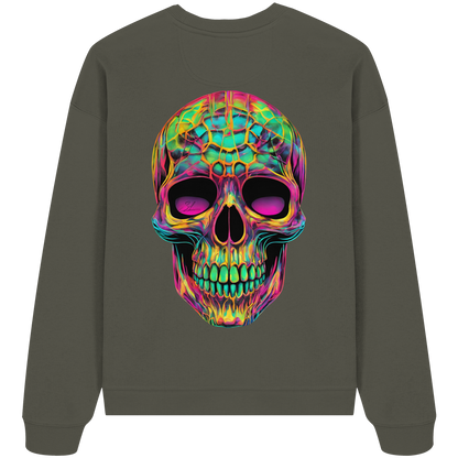 Psychedelic Skull - Organic Oversized Sweatshirt