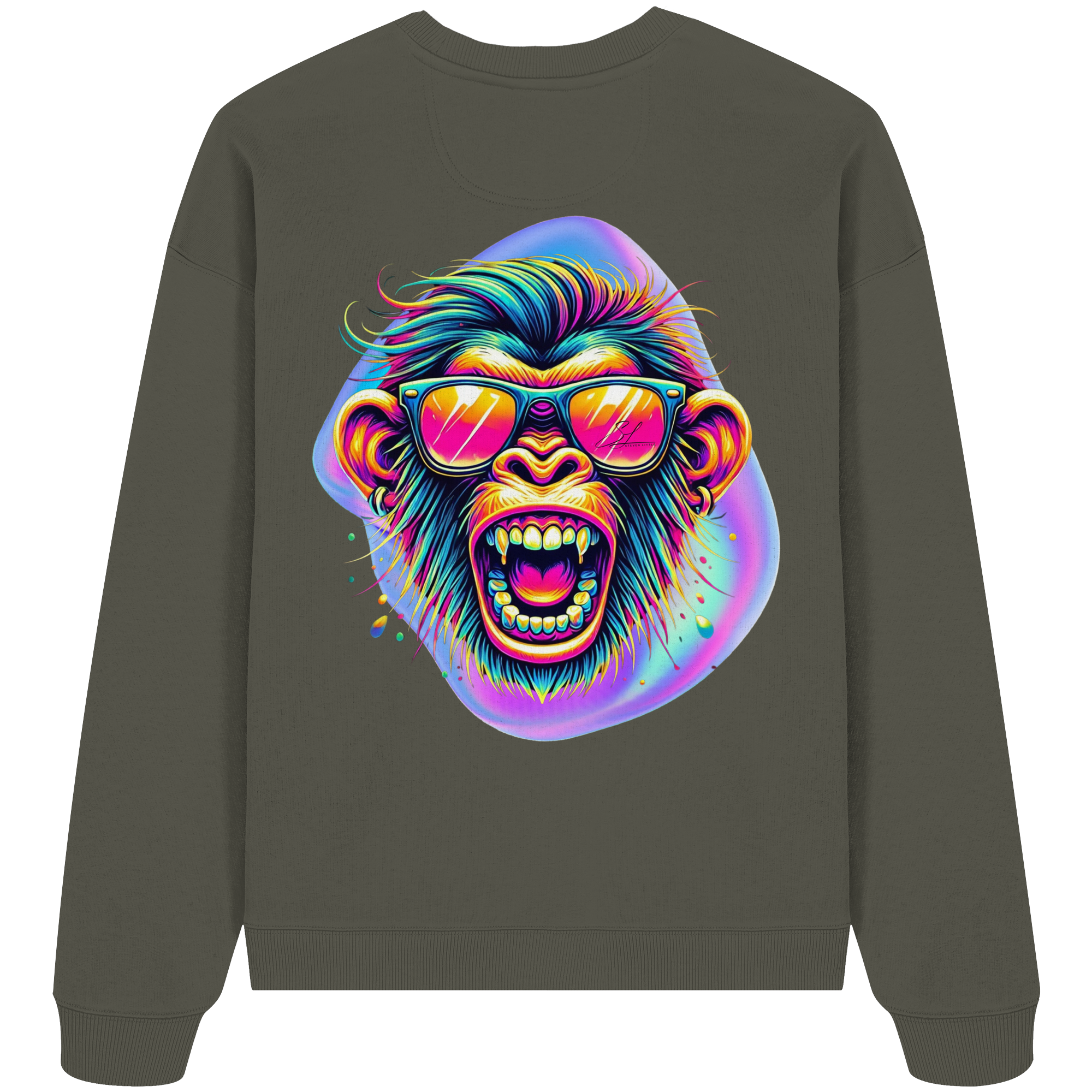 Crazy Chimp - Sweat-shirt oversize bio