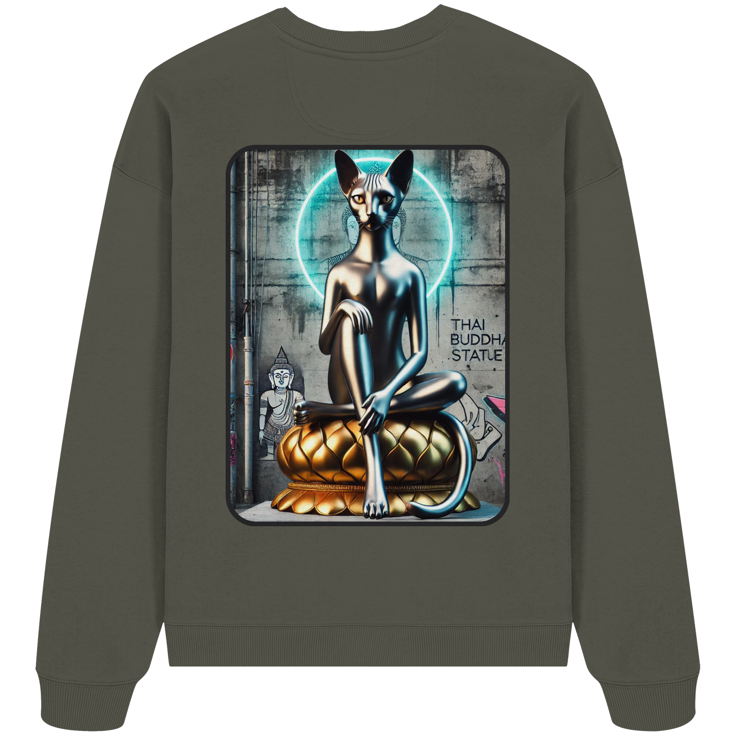 Mystic Cat - Organic Oversized Sweatshirt