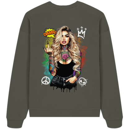 Ink Queen - Organic Oversize Sweatshirt