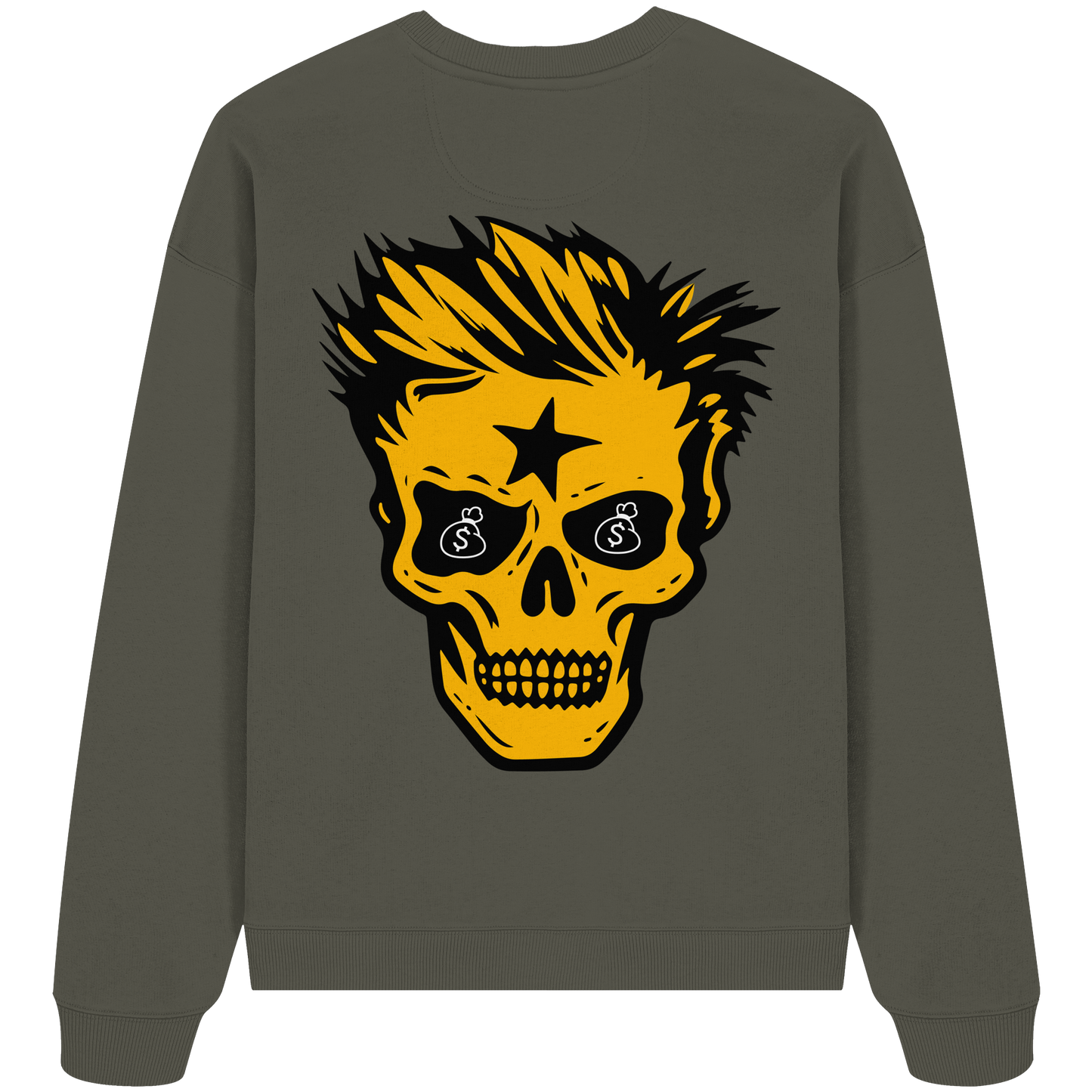 Golden Skull Dreams - Organic Oversized Sweatshirt