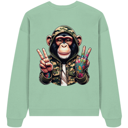 Jungle Ink Monkey - Organic Oversized Sweatshirt