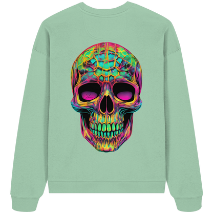 Psychedelic Skull - Organic Oversized Sweatshirt