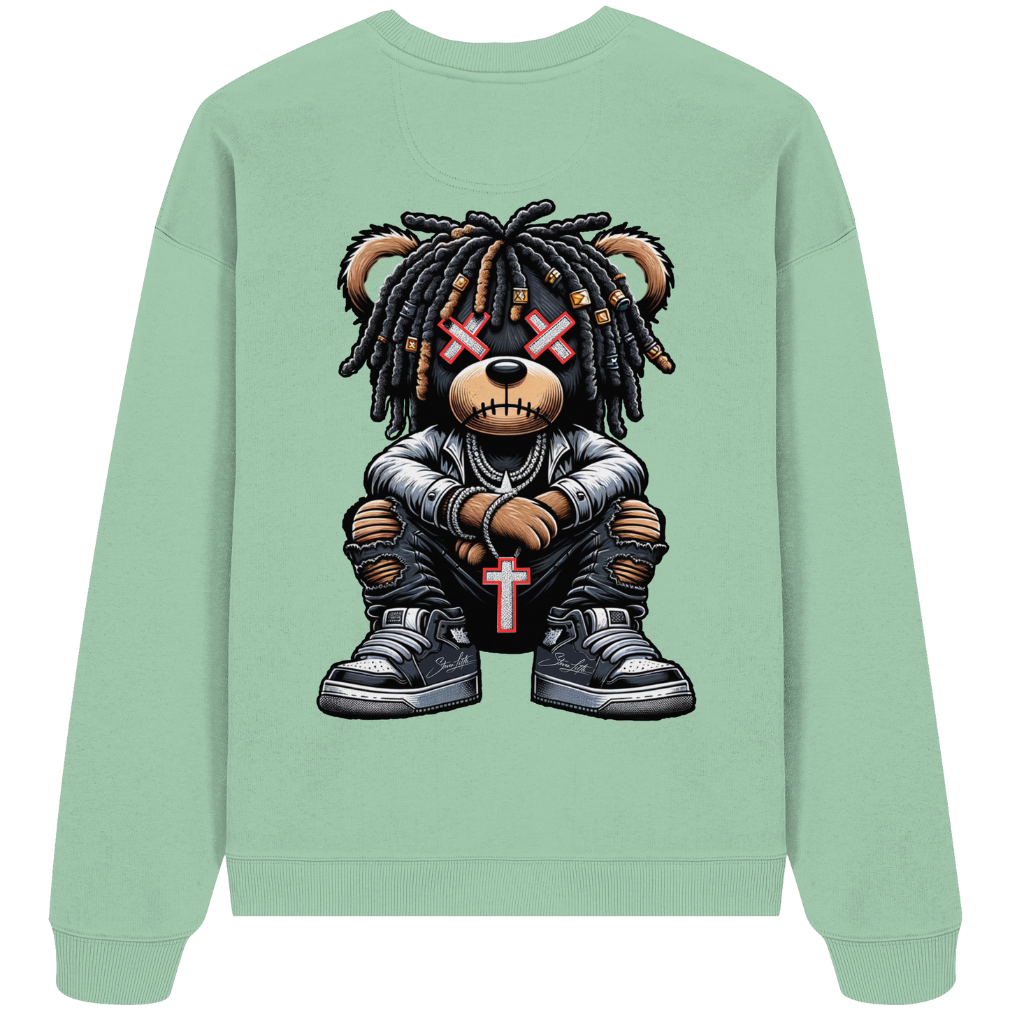 Badass Teddy - Organic Oversized Sweatshirt