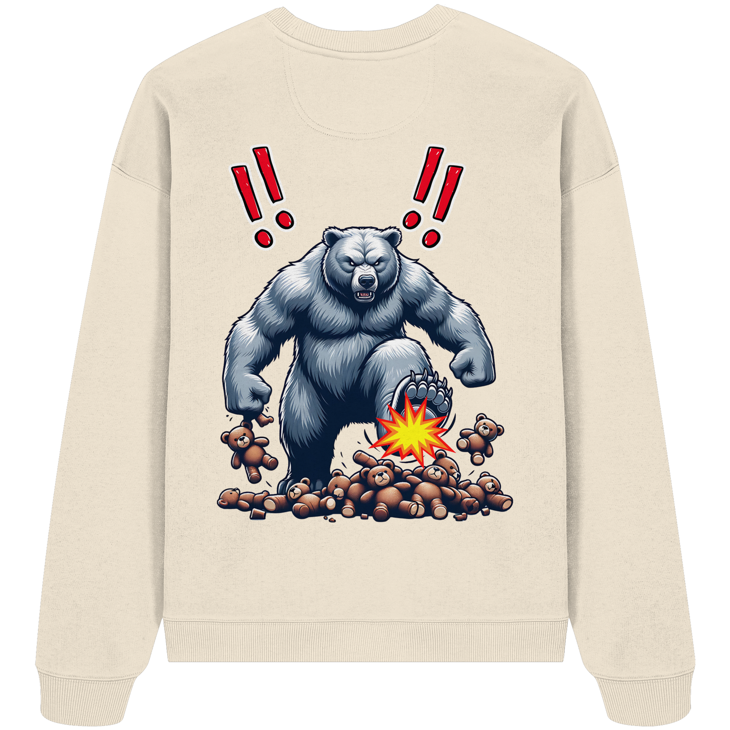 Teddy Terror - Organic Oversized Sweatshirt