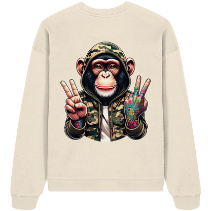 Jungle Ink Monkey - Organic Oversized Sweatshirt