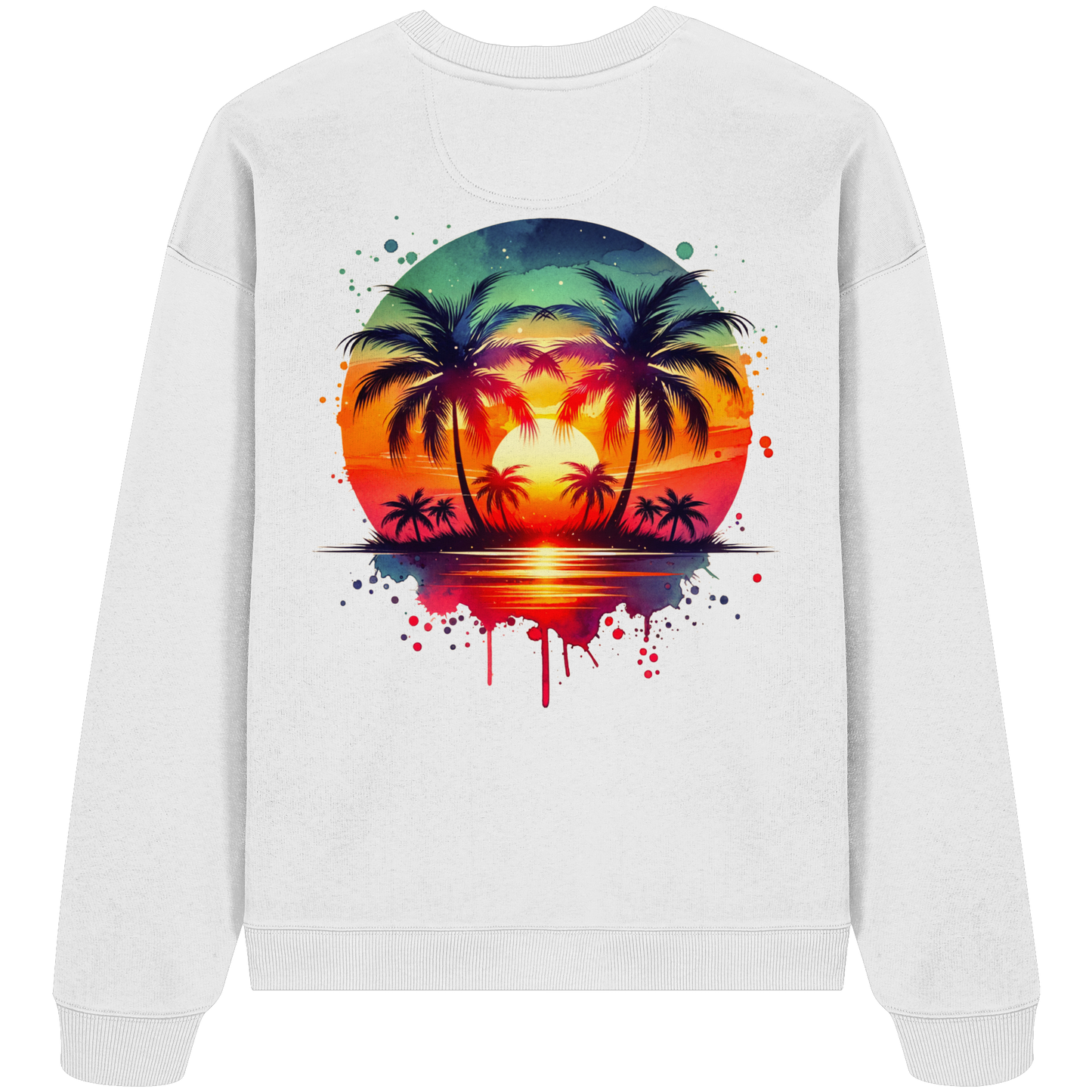 Tropical Sunset - Organic Oversize Sweatshirt