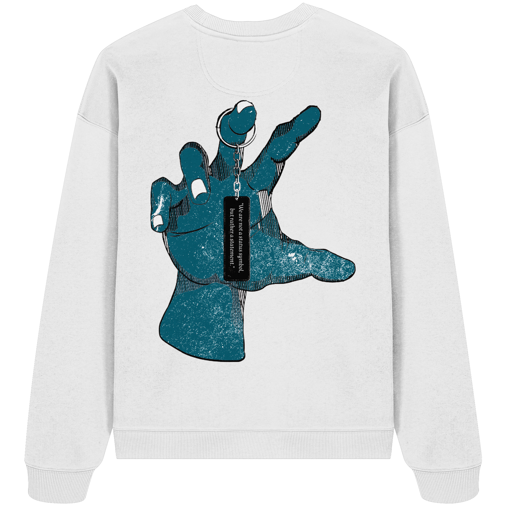 Statement Hand - Sweat-shirt oversize bio