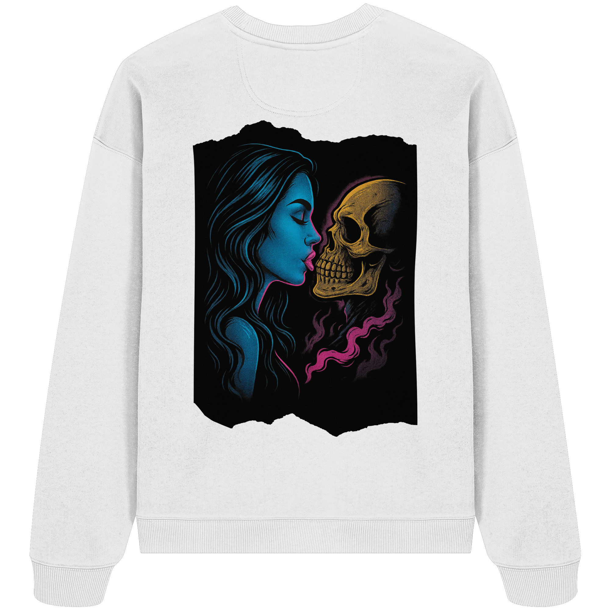 Kissing Skull - Organic Oversize Sweatshirt