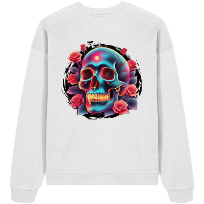 Glow Skull Design - Organic Oversize Sweatshirt
