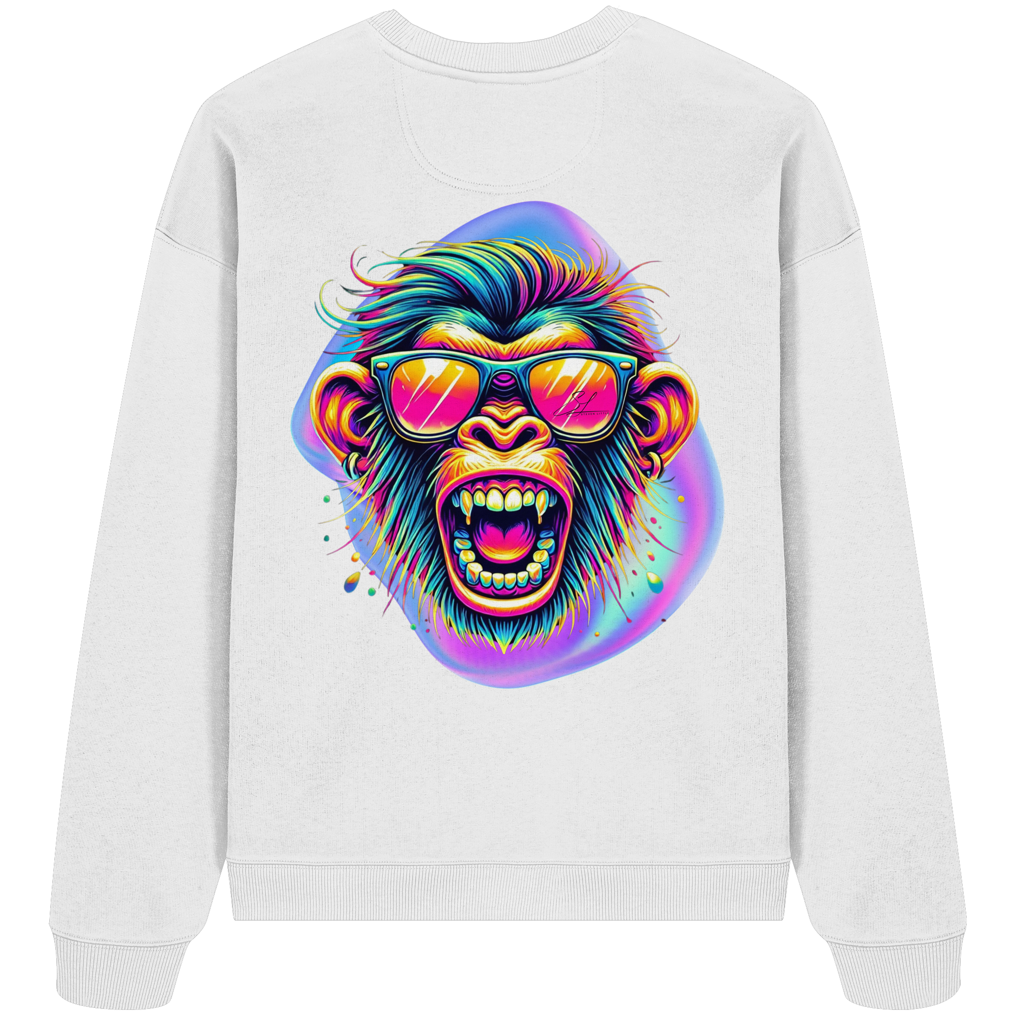 Crazy Chimp - Sweat-shirt oversize bio