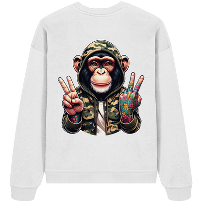 Jungle Ink Monkey - Organic Oversized Sweatshirt