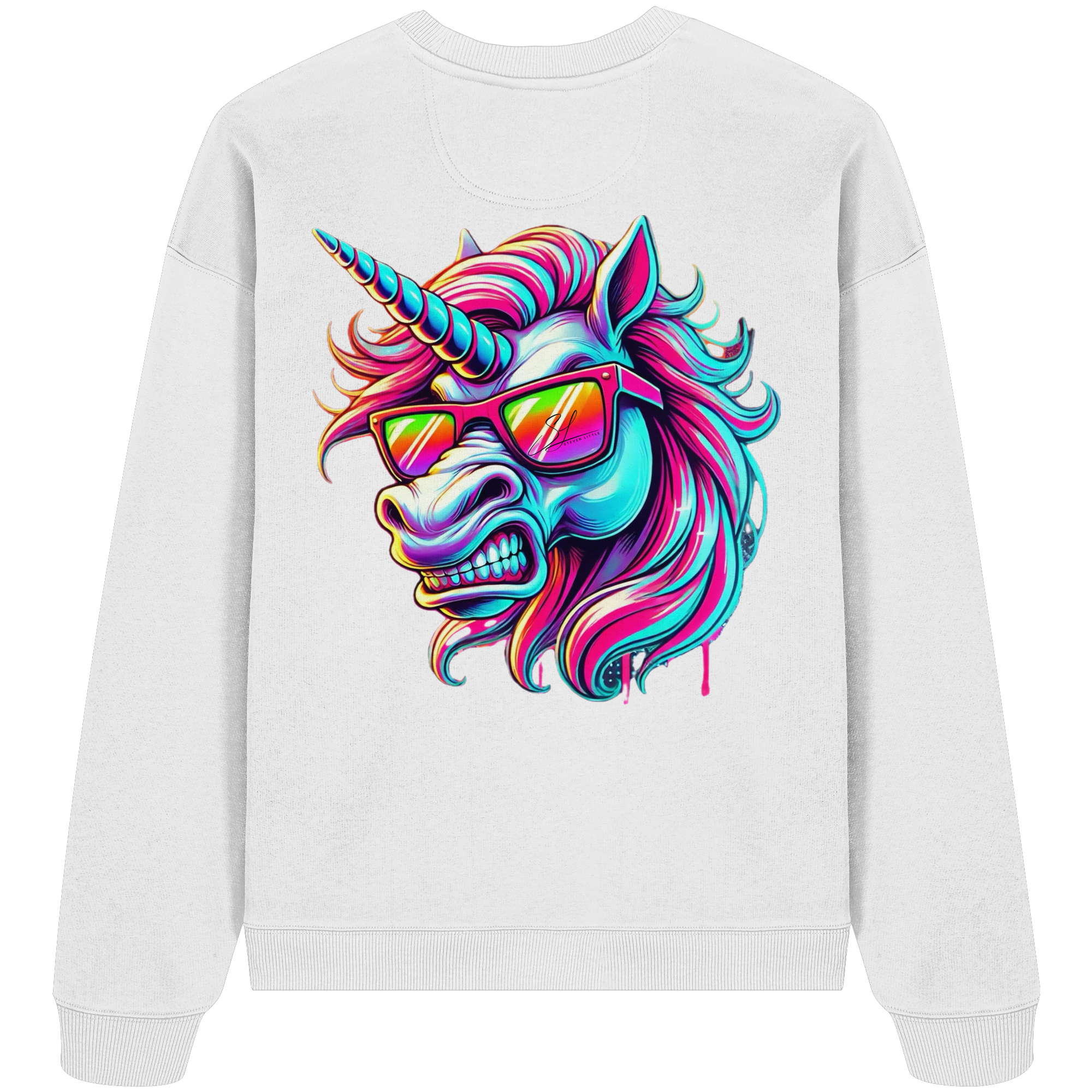 Funky Unicorn - Sweat-shirt oversize bio