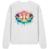 Tropical Sunset Glasses - Organic Oversized Sweatshirt