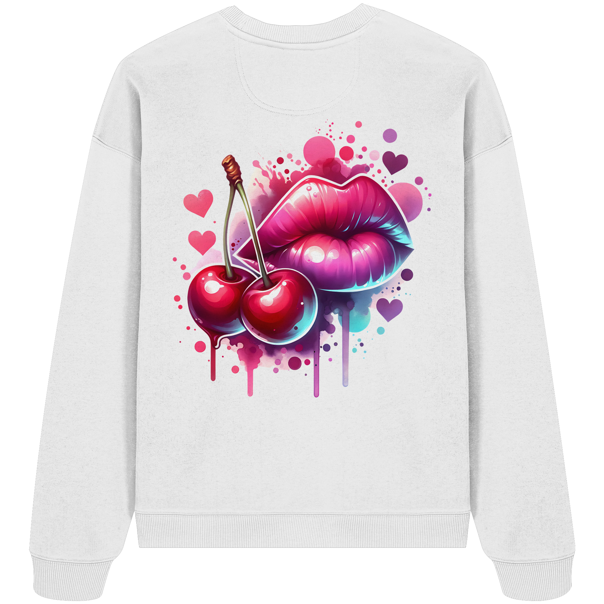Cherry Kisses - Organic Oversize Sweatshirt