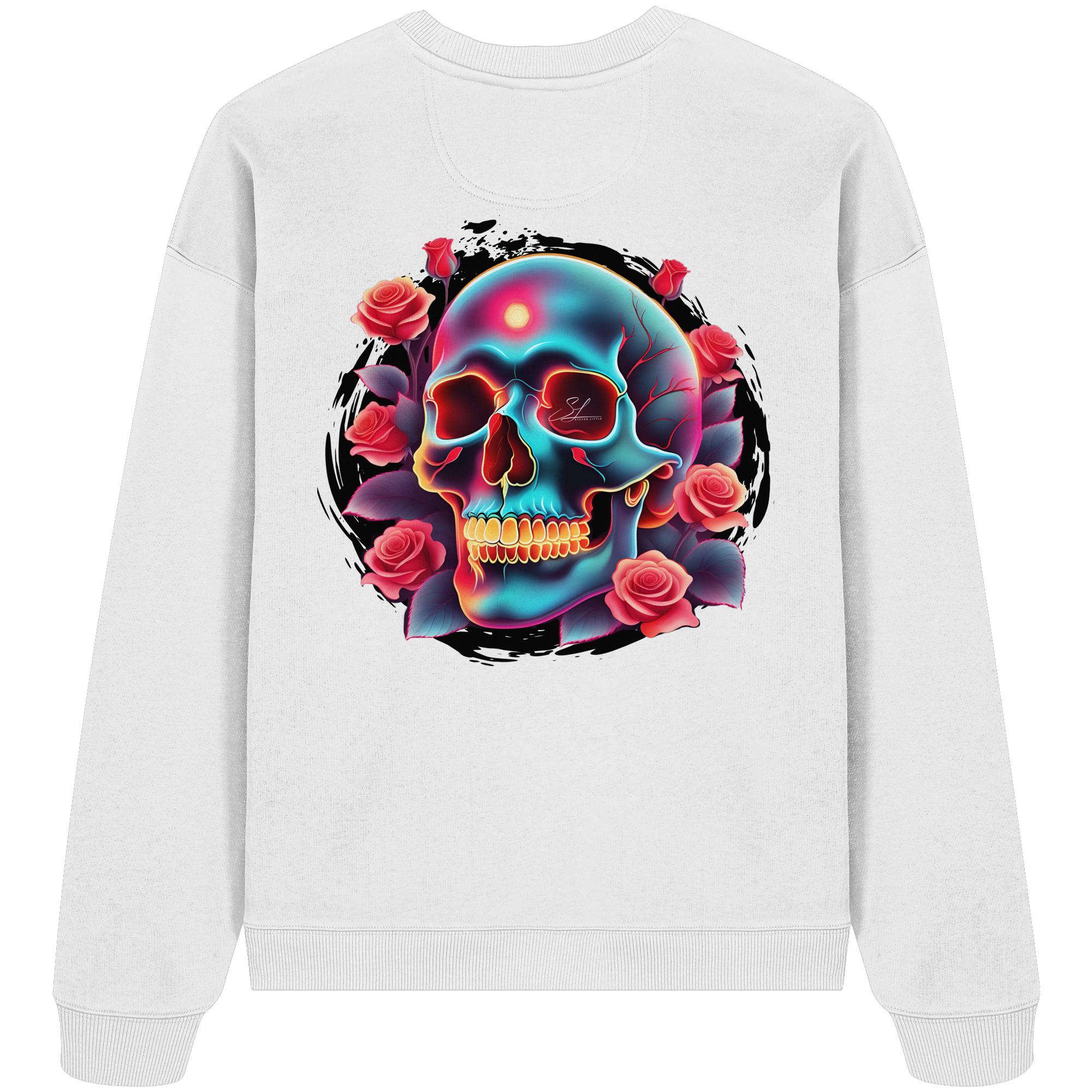 Sweat-shirt oversize bio Glow Skull