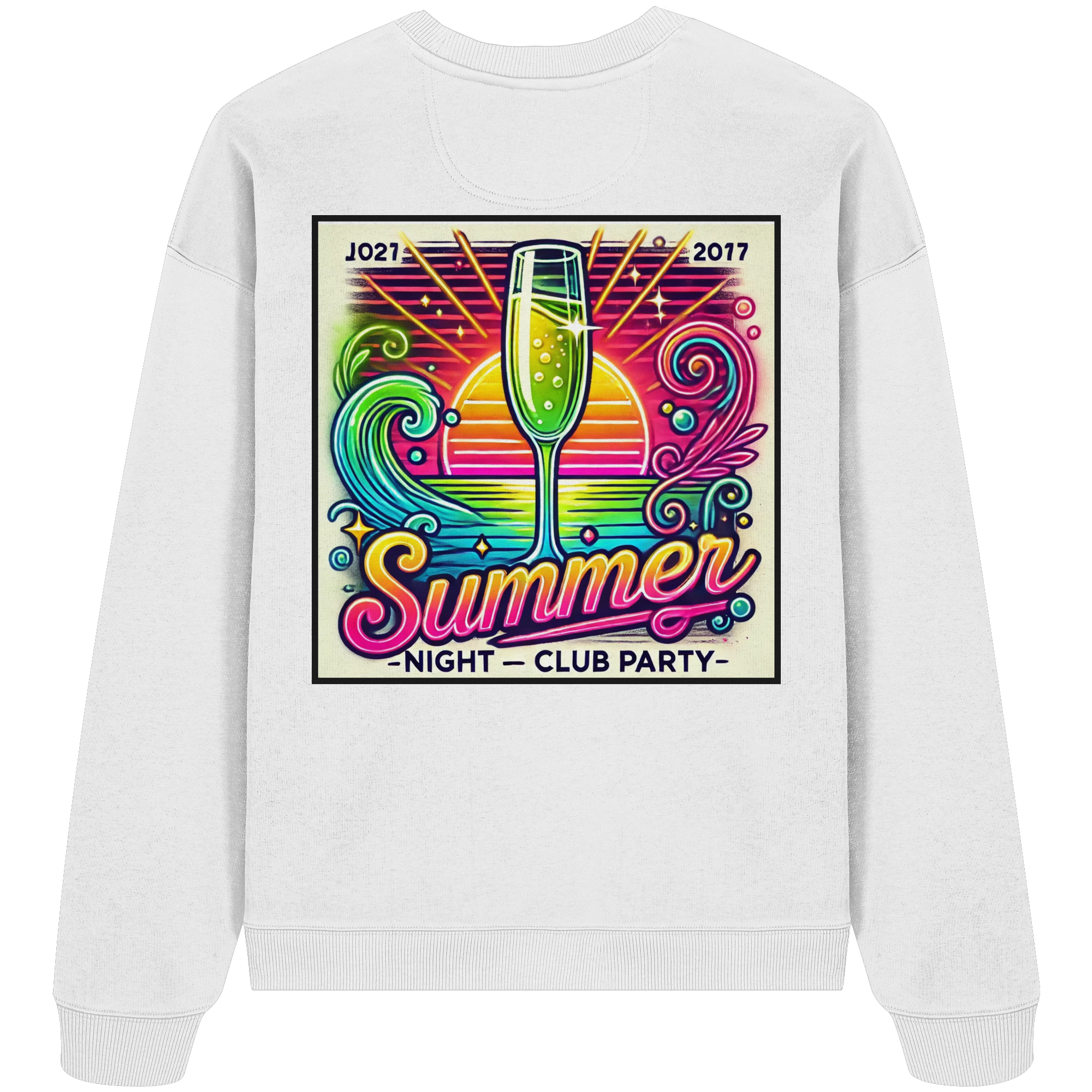 Summer Party Vibes - Organic Oversize Sweatshirt