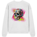 Floral Skull - Organic Oversized Sweatshirt