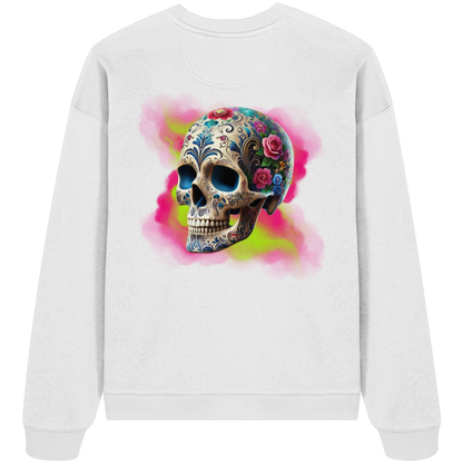 Floral Skull - Organic Oversize Sweatshirt