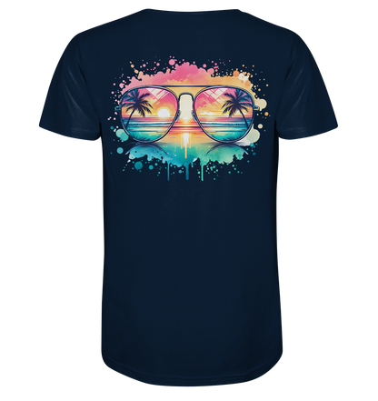 Tropical Sunset Glasses - Organic Shirt