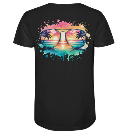 Tropical Sunset Glasses - Organic Shirt