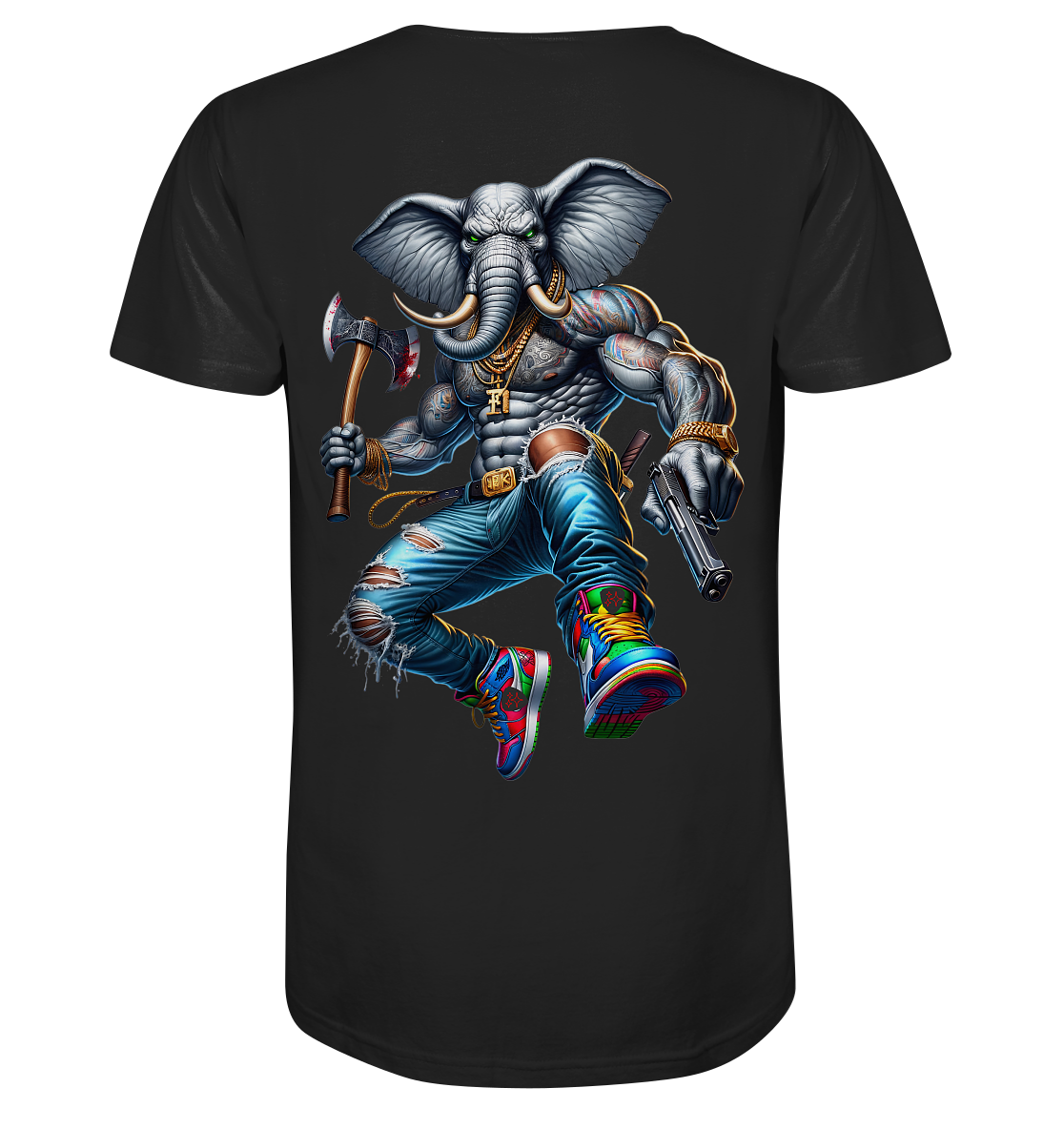 Street King Elefant - Organic Shirt