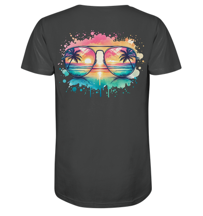 Tropical Sunset Glasses - Organic Shirt