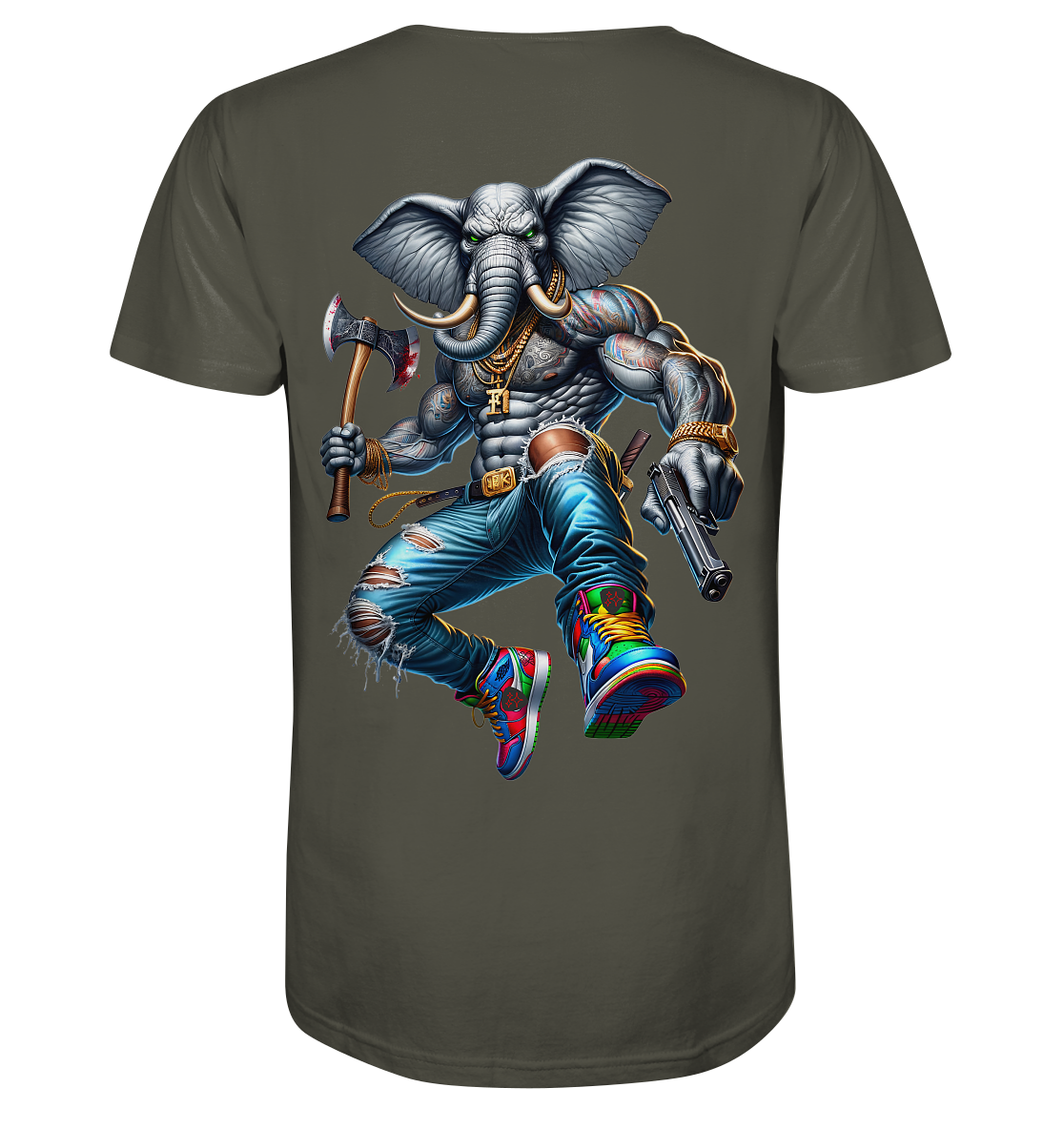 Street King Elefant - Organic Shirt