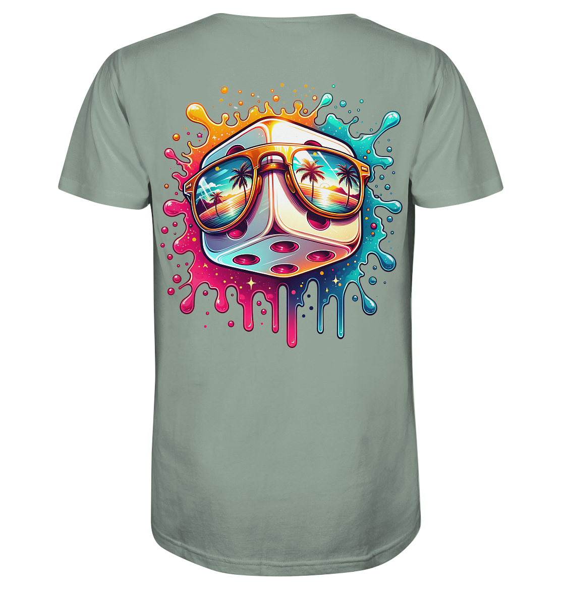 Sunset Vibes Dice - Organic Shirt