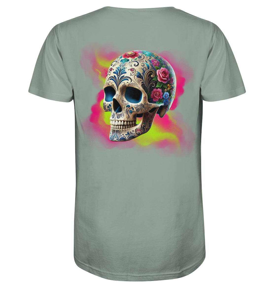 Floral Skull - Organic Shirt