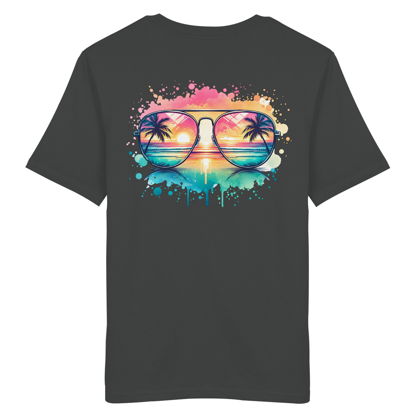 Tropical Sunset Glasses - Organic Shirt